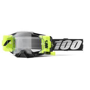 Gafas motocross 100% - USA Armega Forecast negro (cristal transparente)
