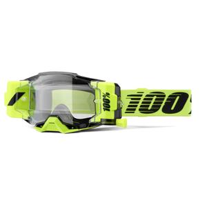 Gafas motocross 100% - USA Armega Forecast verde fluo (cristal transparente)