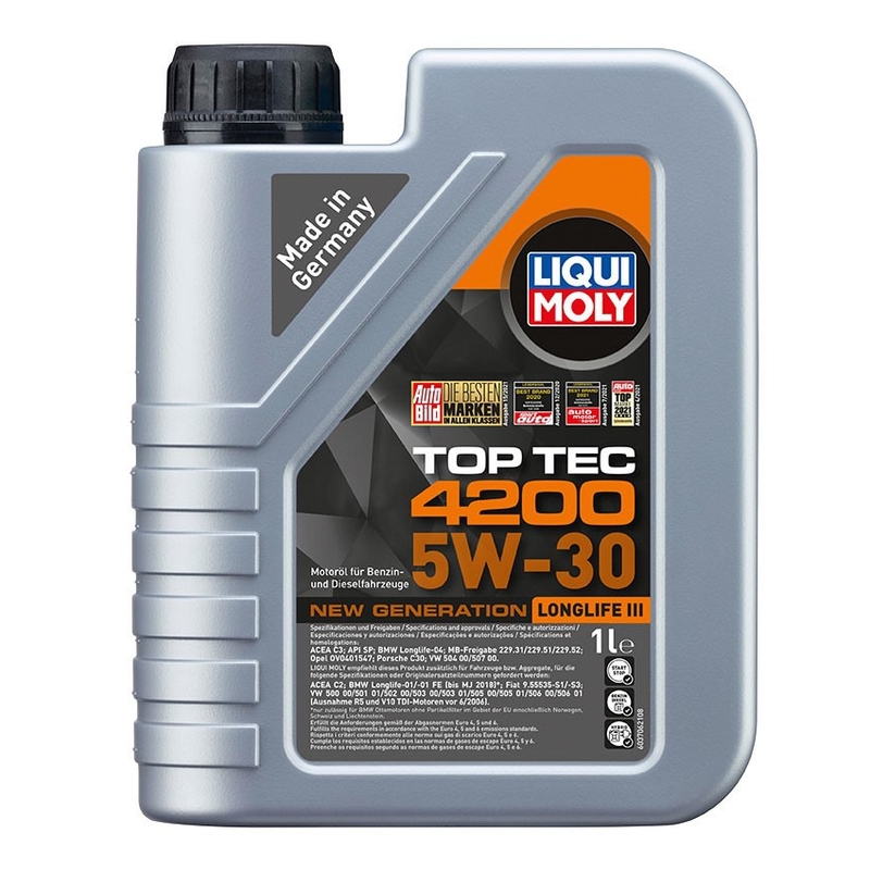 LIQUI MOLY Top Tec 4200 5W-30 Aceite de motor sintético de nueva generación 1 l