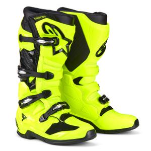 Botas de moto Alpinestars Tech 7 amarillo fluo y negro 2025