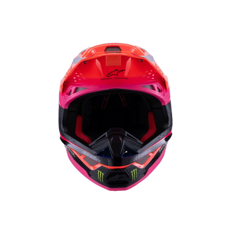 Casco motocross Alpinestars Supertech S-M10 HAIDEN DEEGAN edition fluo naranja-morado-rosa-verde