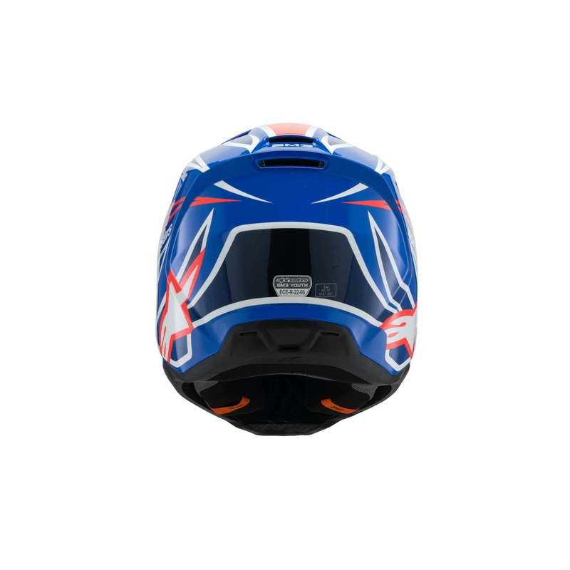 Casco de motocross infantil Alpinestars S-M3 WURX azul-rojo-blanco-negro