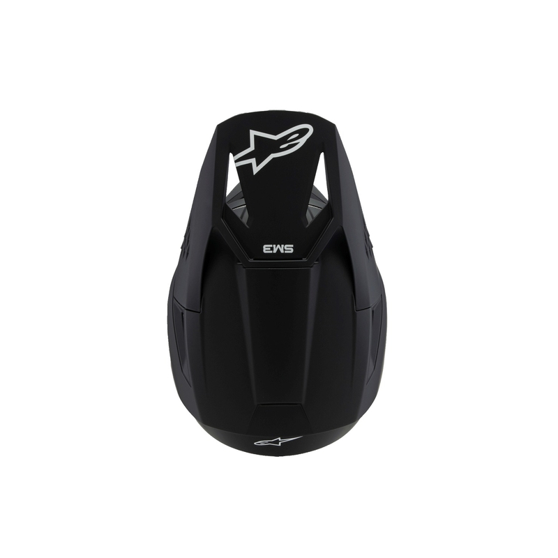 Casco de motocross infantil Alpinestars S-M3 Solid negro mate