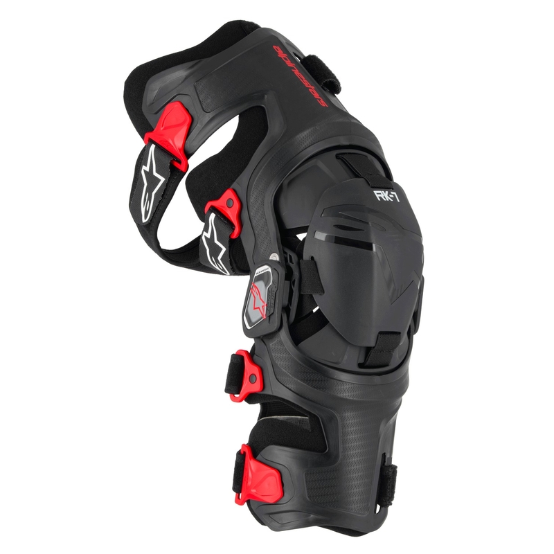 Rodilleras Alpinestars RK-7 Plasma negro-rojo 2025