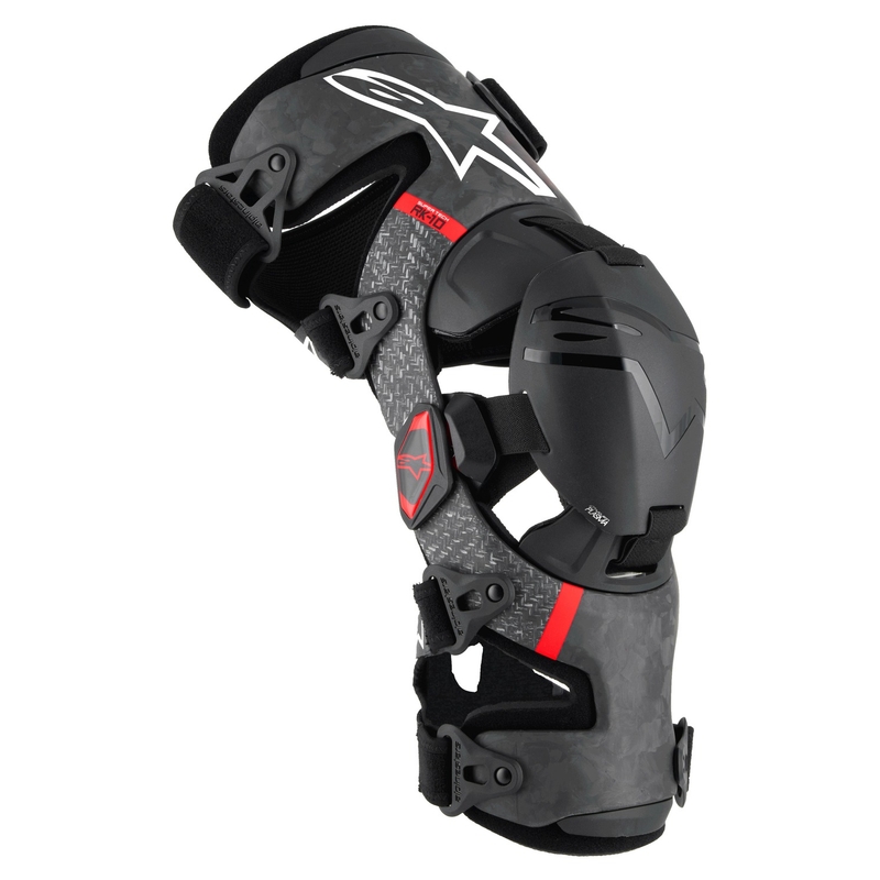 Rodilleras Alpinestars Supertech RK-10 Plasma negro-rojo