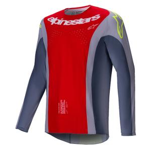 Maillot de motocross Alpinestars Techstar Melt rojo-gris