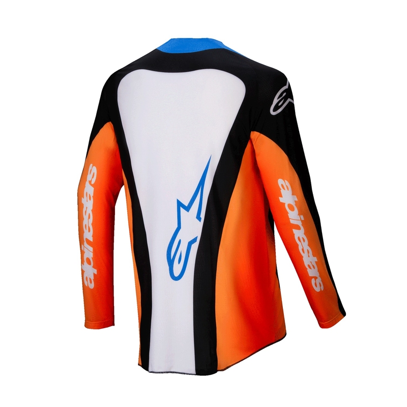 Maillot motocross Alpinestars Techstar Melt naranja y azul