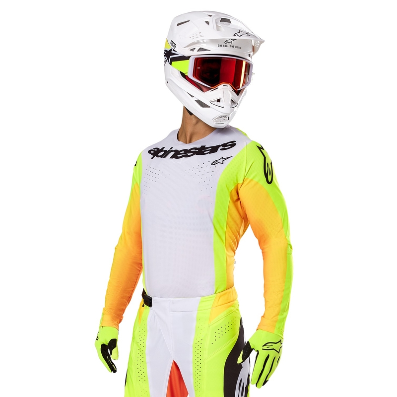 Maillot Motocross Alpinestars Techstar Melt amarillo y negro