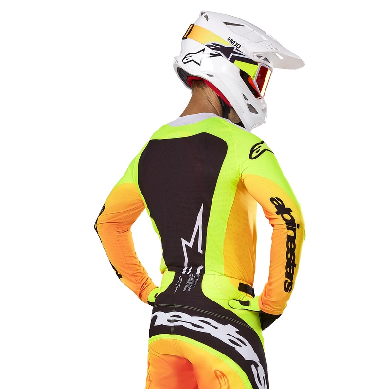 Maillot Motocross Alpinestars Techstar Melt amarillo y negro
