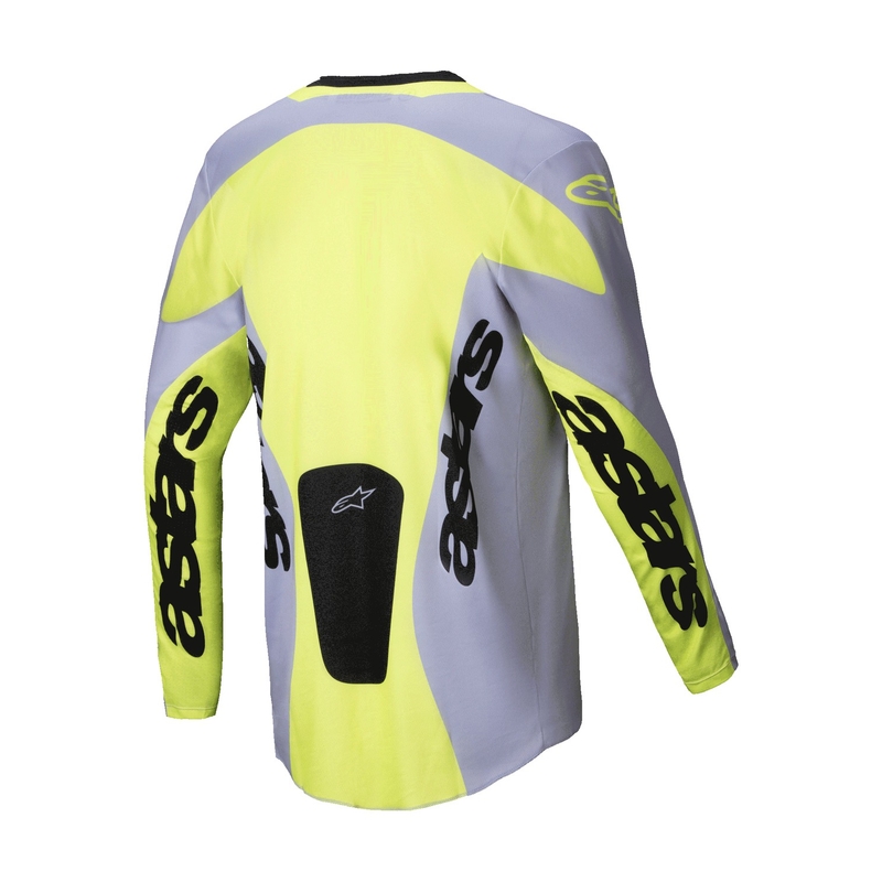 Maillot motocross Alpinestars Racer Veil gris-amarillo fluo