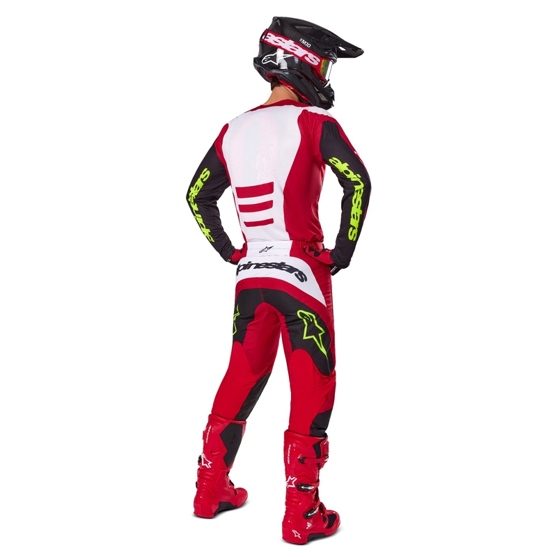 Maillot motocross Alpinestars Fluid Haul rojo y negro