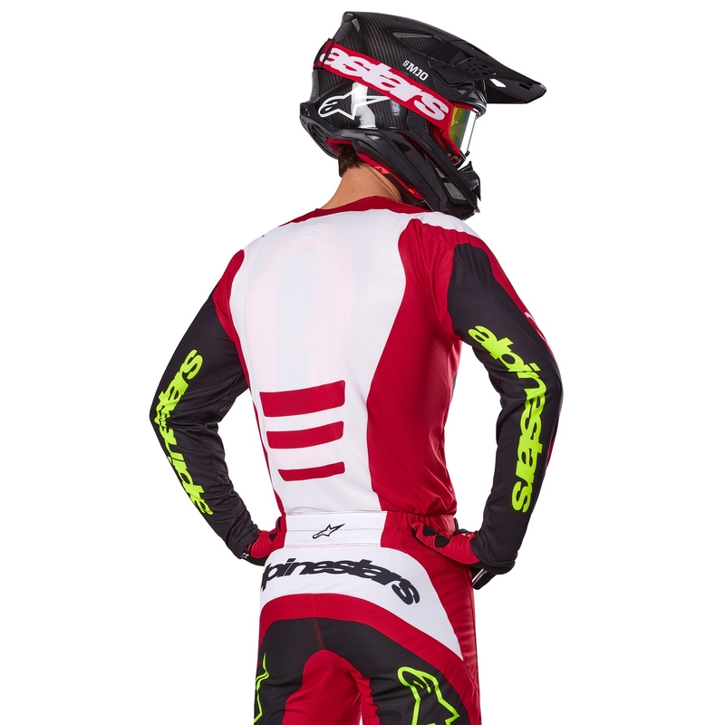 Maillot motocross Alpinestars Fluid Haul rojo y negro