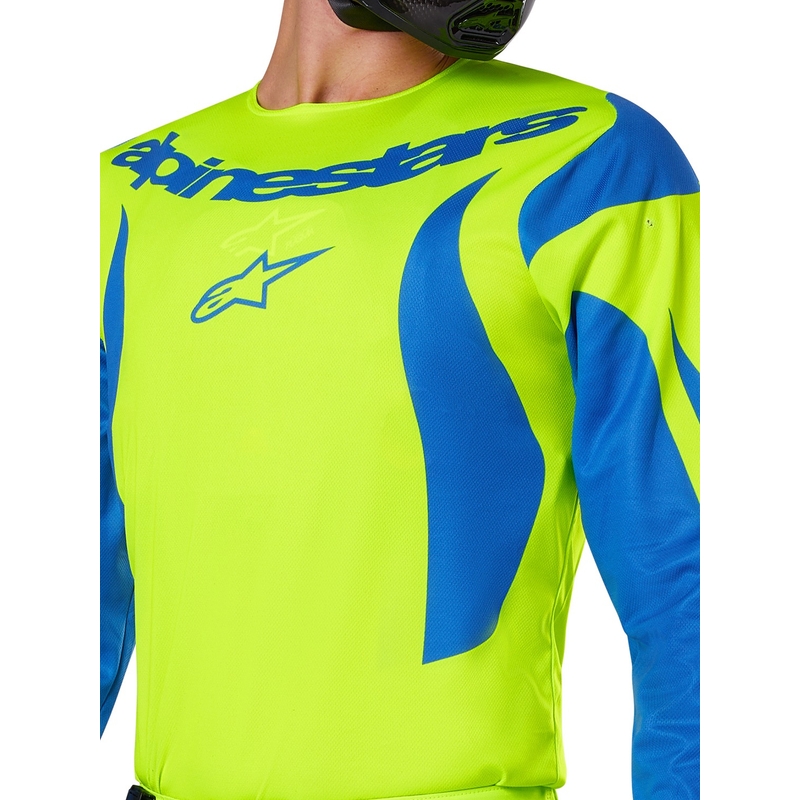 Maillot motocross Alpinestars Fluid Haul amarillo-azul