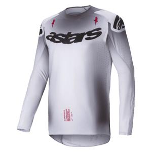 Maillot motocross Alpinestars Supertech Maker plata y negro