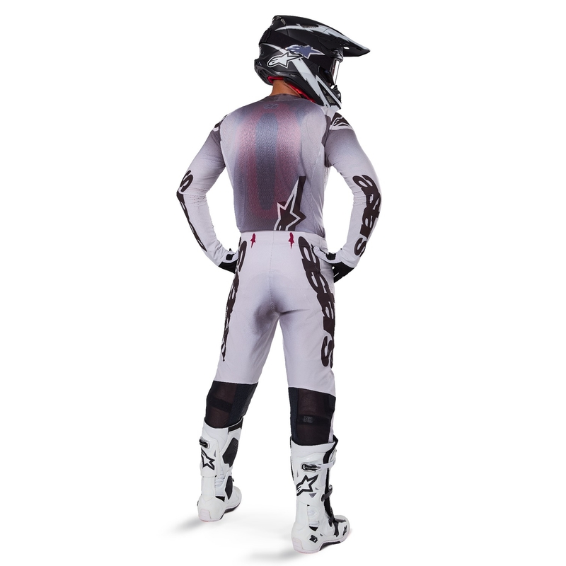 Maillot motocross Alpinestars Supertech Maker plata y negro