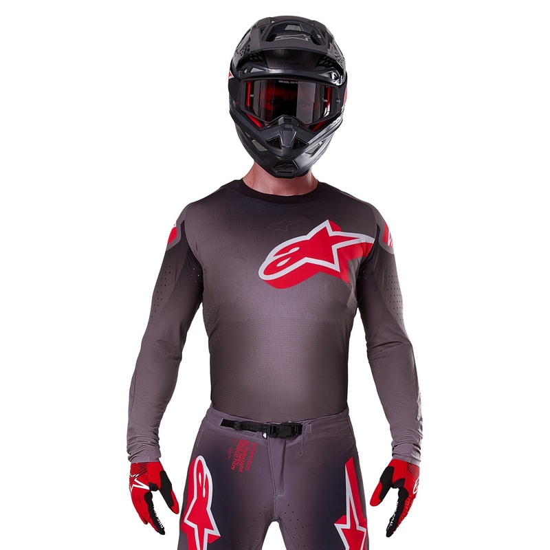 Maillot Motocross Alpinestars Supertech Lipan Rojo Humo
