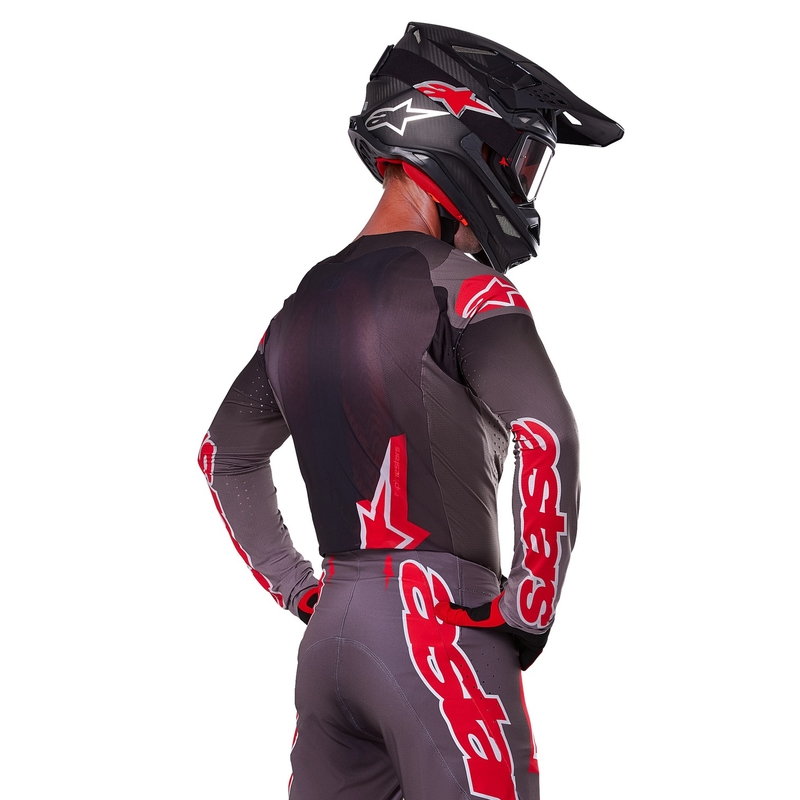 Maillot Motocross Alpinestars Supertech Lipan Rojo Humo