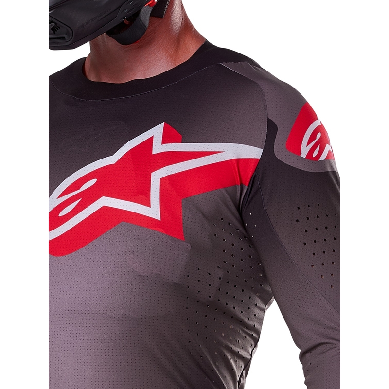 Maillot Motocross Alpinestars Supertech Lipan Rojo Humo