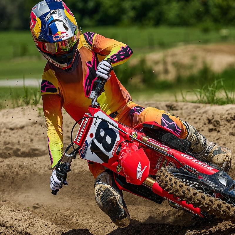 Maillot motocross Alpinestars Supertech Lipan amarillo-rosa