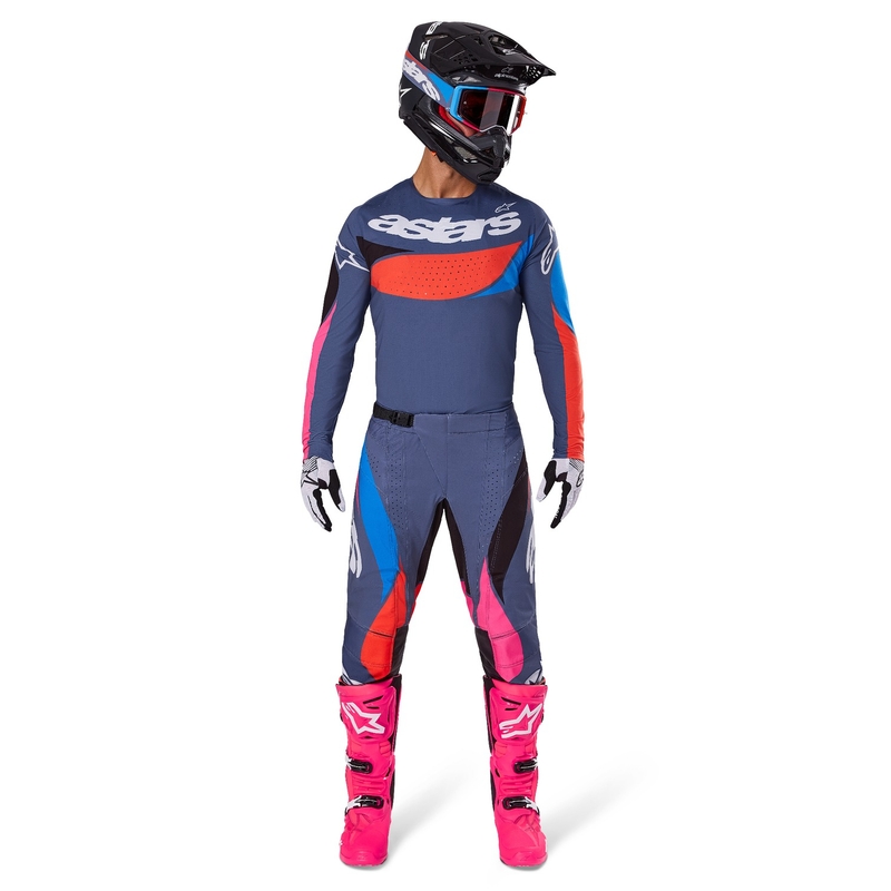 Maillot motocross Alpinestars Techstar Dreem gris-multicolor