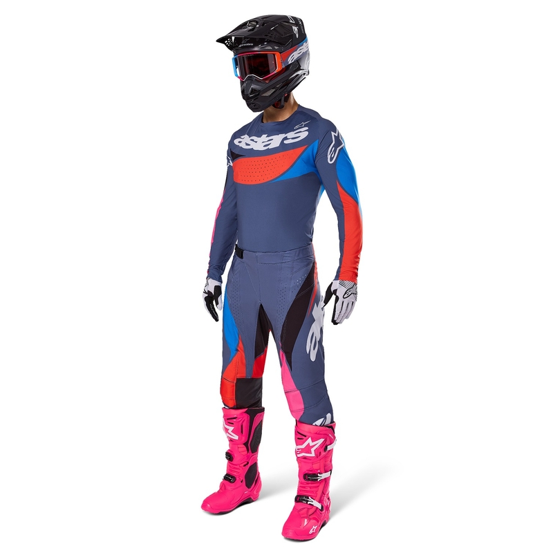 Maillot motocross Alpinestars Techstar Dreem gris-multicolor
