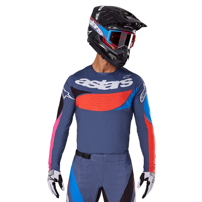 Maillot motocross Alpinestars Techstar Dreem gris-multicolor