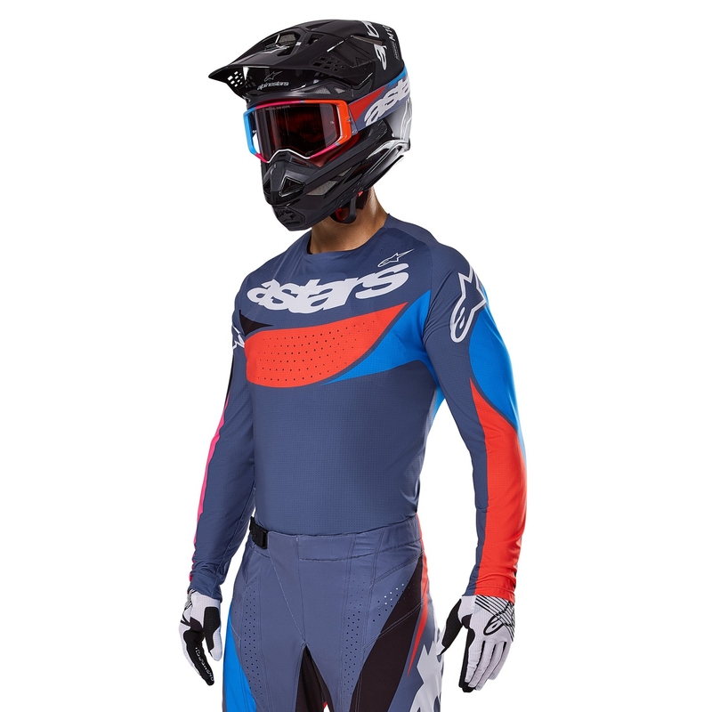 Maillot motocross Alpinestars Techstar Dreem gris-multicolor
