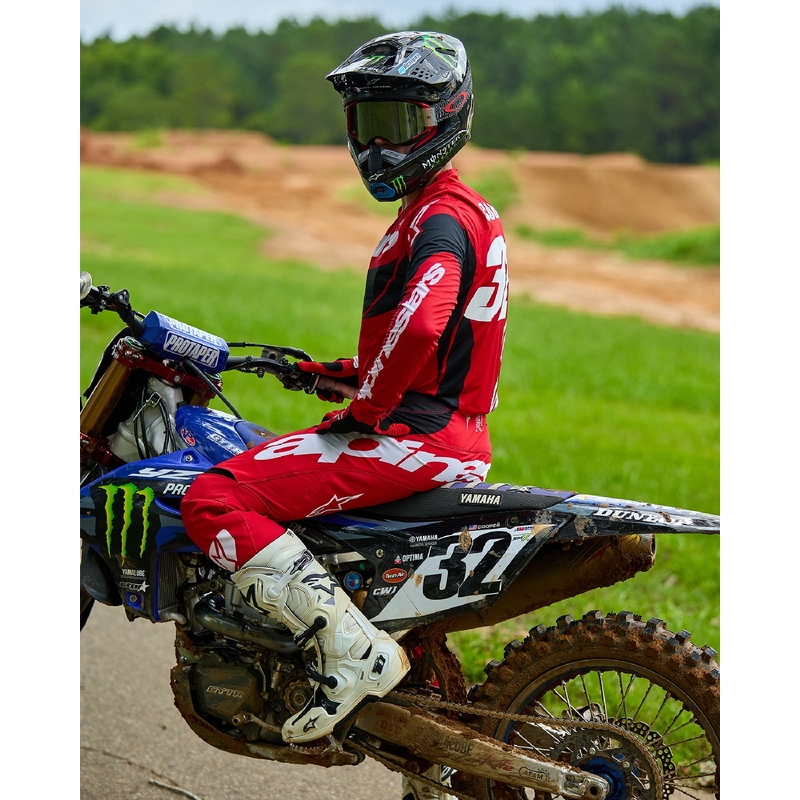 Maillot motocross Alpinestars Techstar Dreem rojo y negro
