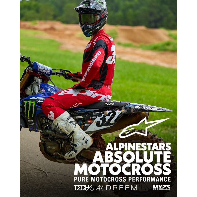 Maillot motocross Alpinestars Techstar Dreem rojo y negro