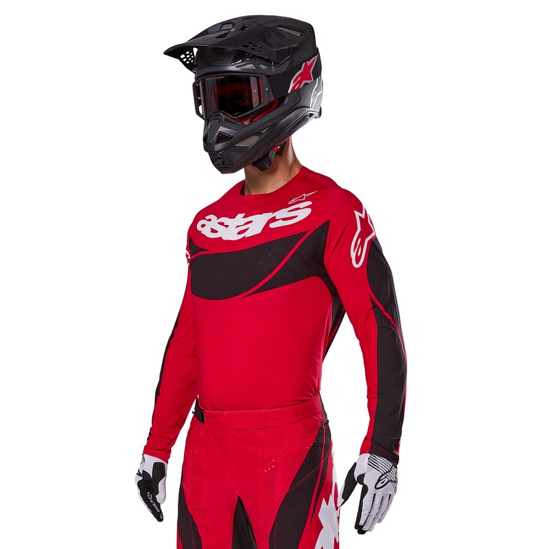 Maillot motocross Alpinestars Techstar Dreem rojo y negro