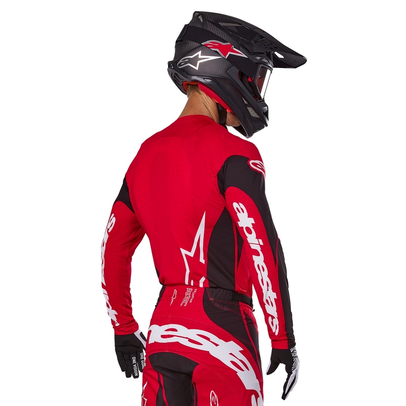 Maillot motocross Alpinestars Techstar Dreem rojo y negro