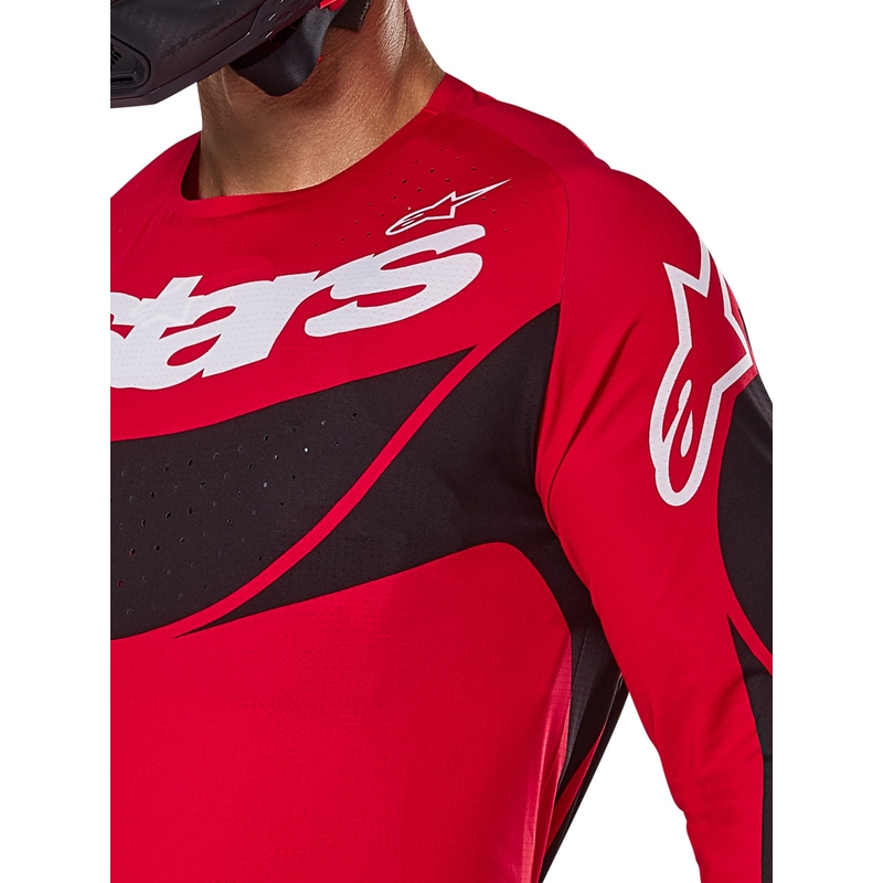 Maillot motocross Alpinestars Techstar Dreem rojo y negro