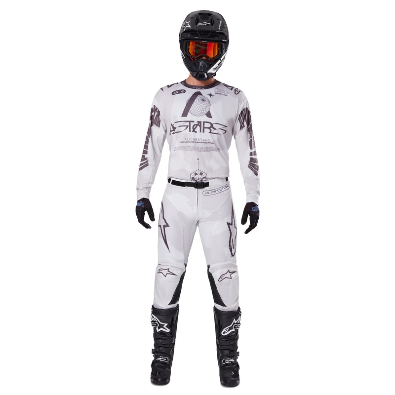 Camiseta de motocross Alpinestars Racer Hollow light camo-marrón