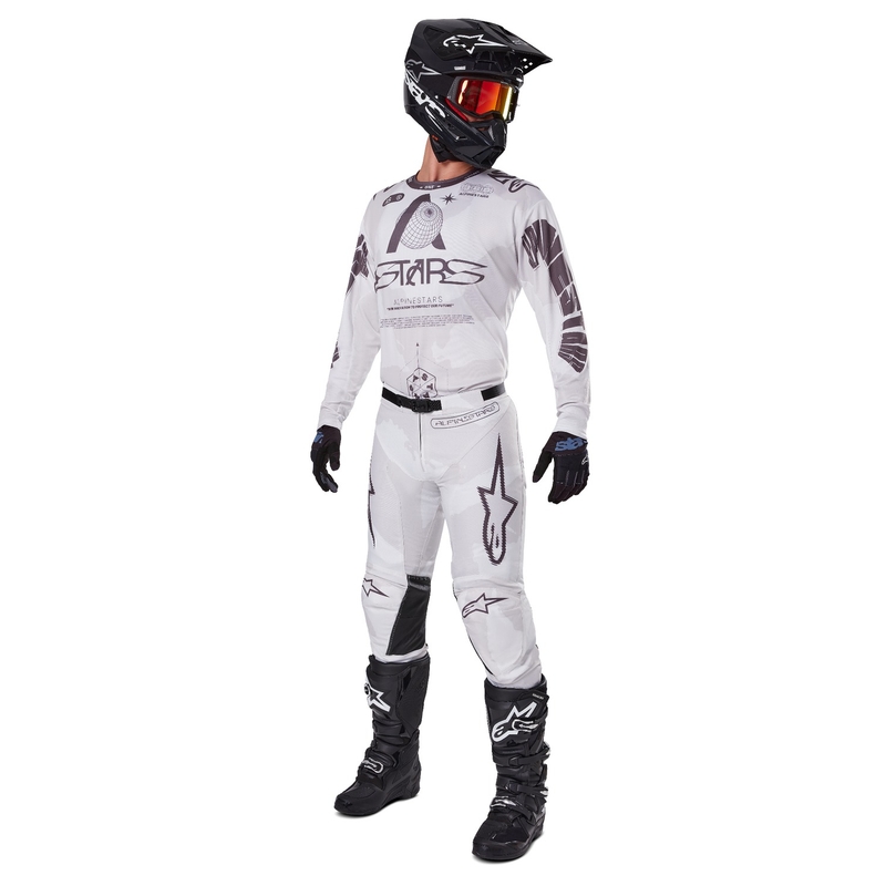 Camiseta de motocross Alpinestars Racer Hollow light camo-marrón