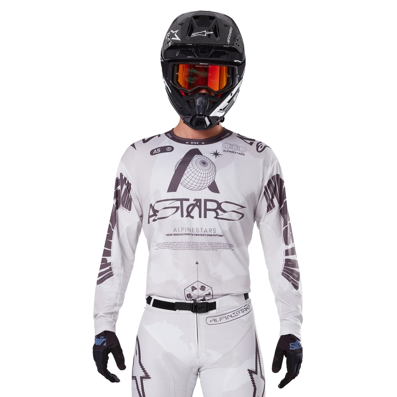 Camiseta de motocross Alpinestars Racer Hollow light camo-marrón