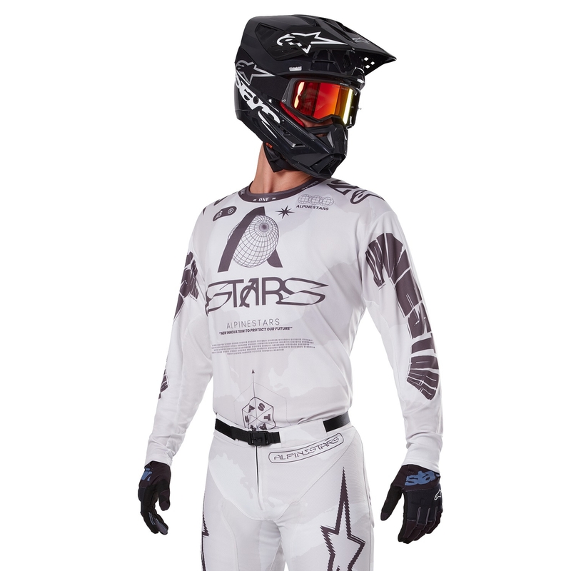 Camiseta de motocross Alpinestars Racer Hollow light camo-marrón