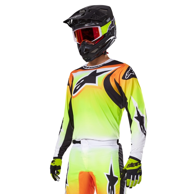 Maillot Motocross Alpinestars Fluid Wurx amarillo y negro