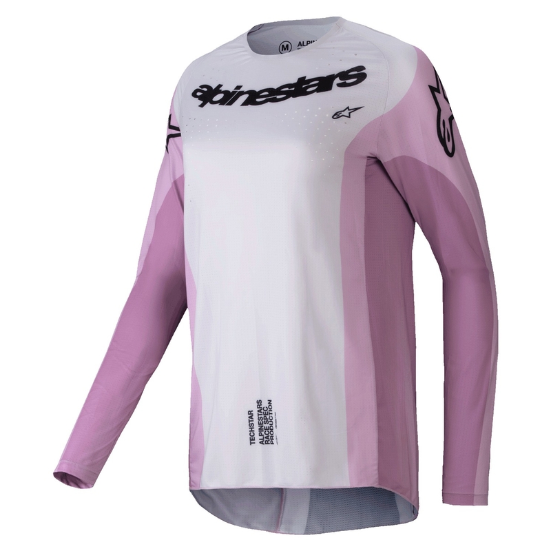 Maillot Motocross Alpinestars Stella Techstar Melt Mujer Negro, Crema y Amarillo