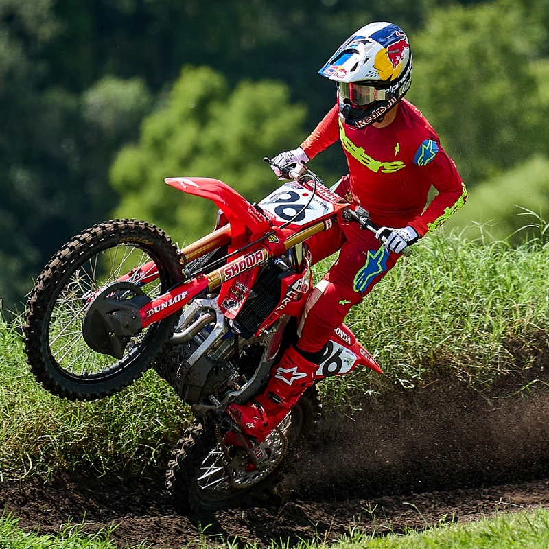 Pantalón de motocross Alpinestars Supertech Maker rojo-fluo amarillo