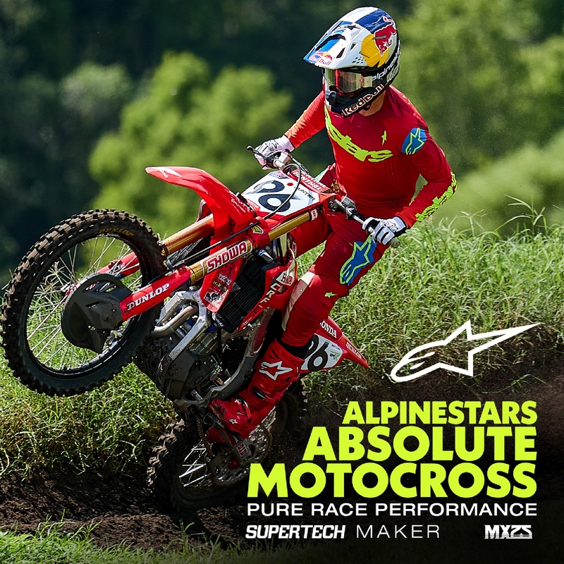 Pantalón de motocross Alpinestars Supertech Maker rojo-fluo amarillo