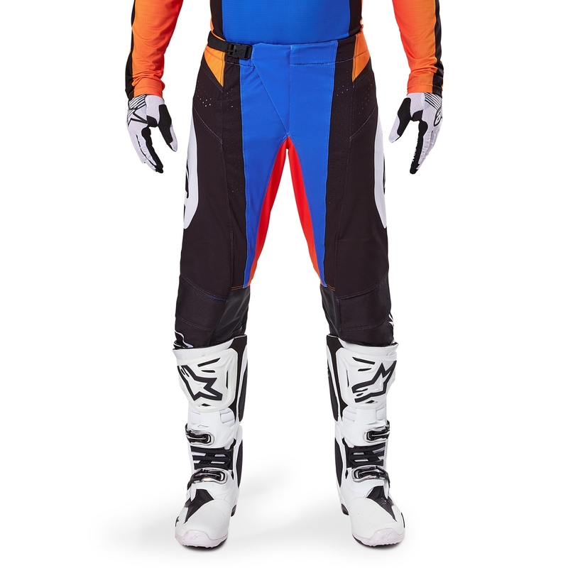 Pantalones Motocross Alpinestars Techstar Melt Naranja y Azul