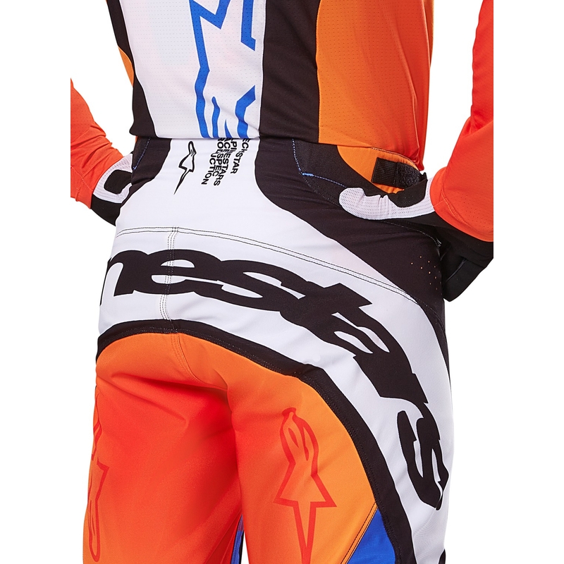 Pantalones Motocross Alpinestars Techstar Melt Naranja y Azul