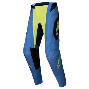 Pantalón de motocross Alpinestars Techstar Melt fluo amarillo-azul