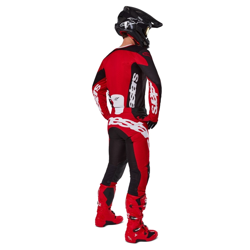 Pantalón Motocross Alpinestars Racer Veil Negro y Rojo