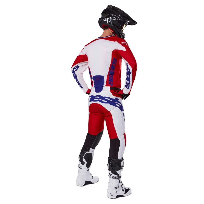 Pantalón motocross Alpinestars Racer Veil rojo y blanco