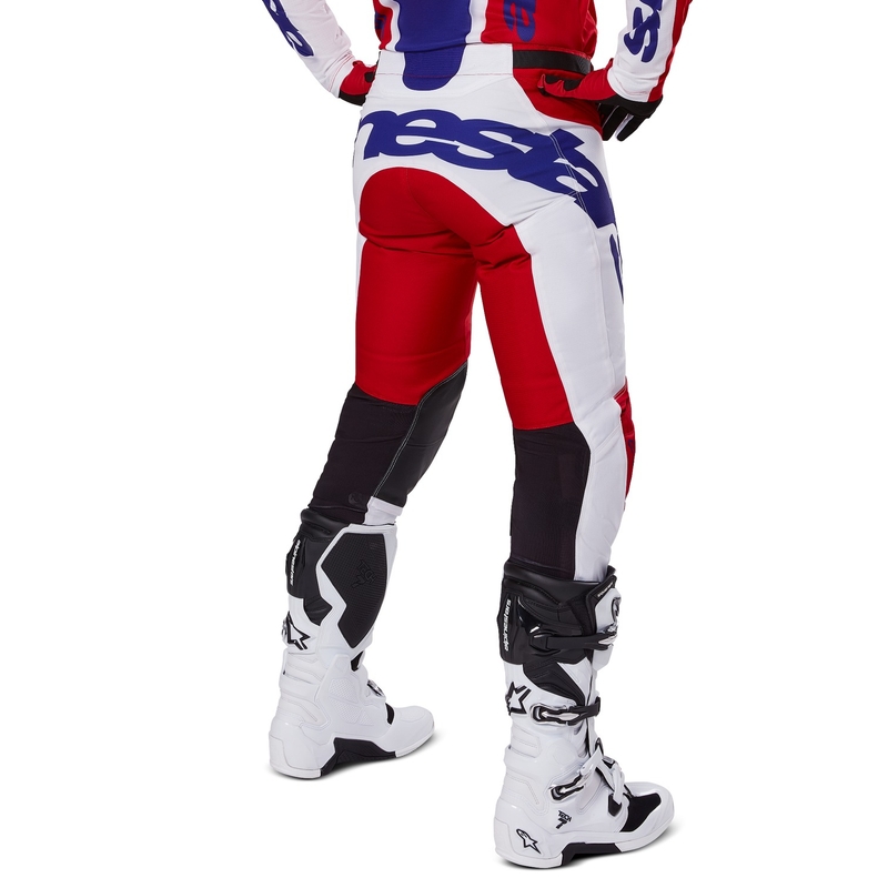 Pantalón motocross Alpinestars Racer Veil rojo y blanco