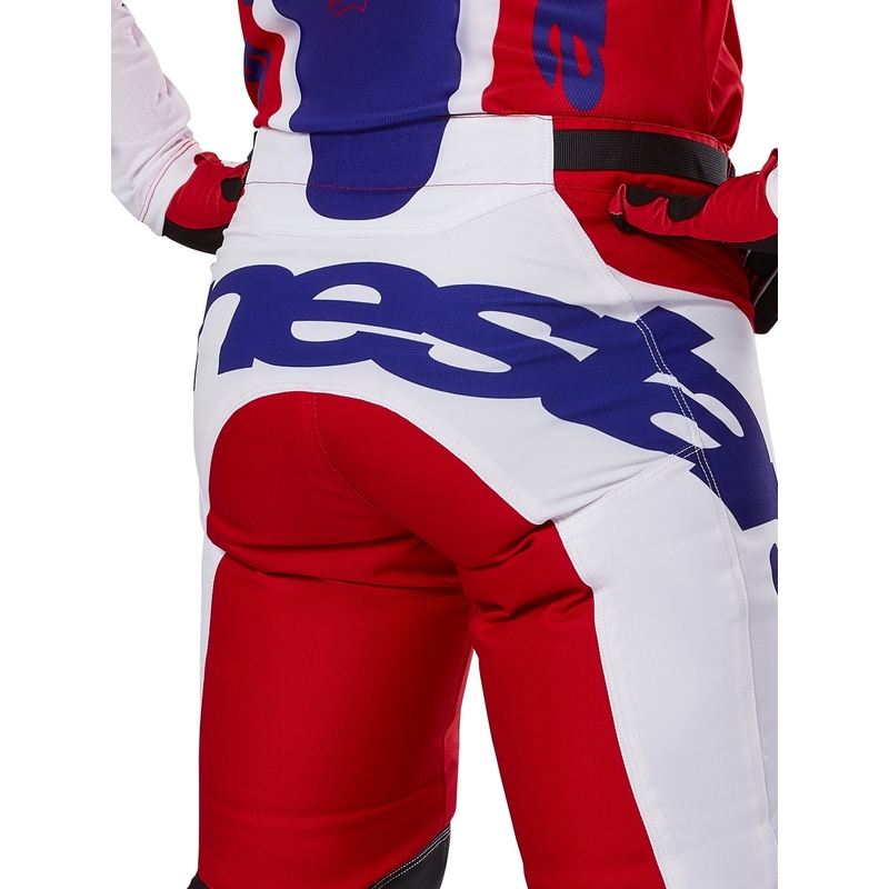 Pantalón motocross Alpinestars Racer Veil rojo y blanco