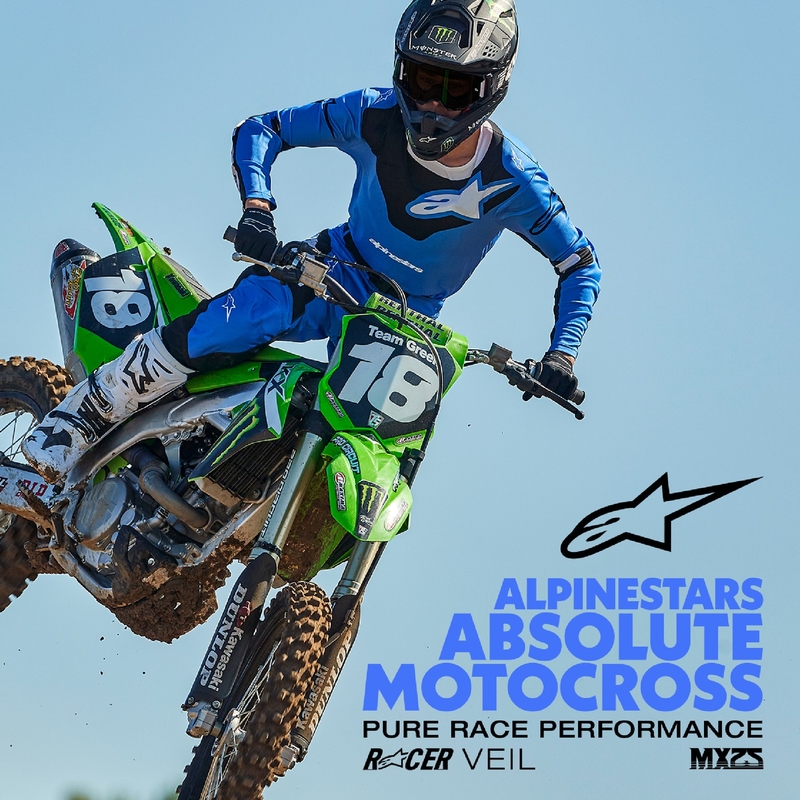 Pantalón Motocross Alpinestars Racer Veil Azul y Negro