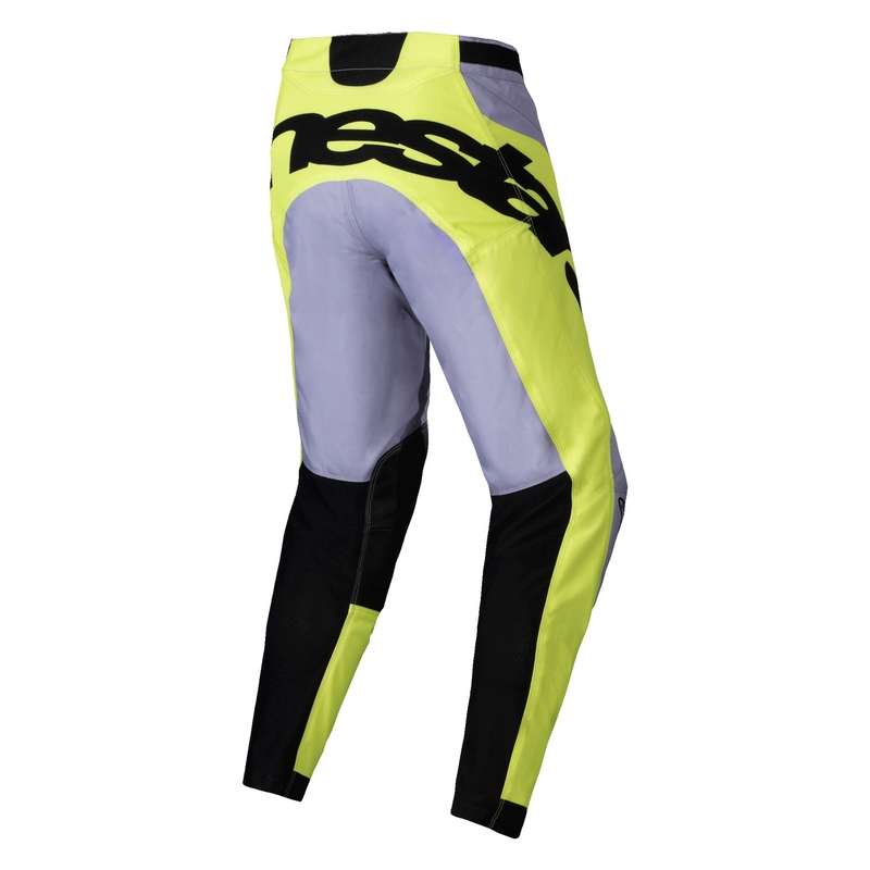 Pantalón motocross Alpinestars Racer Veil gris-amarillo fluo