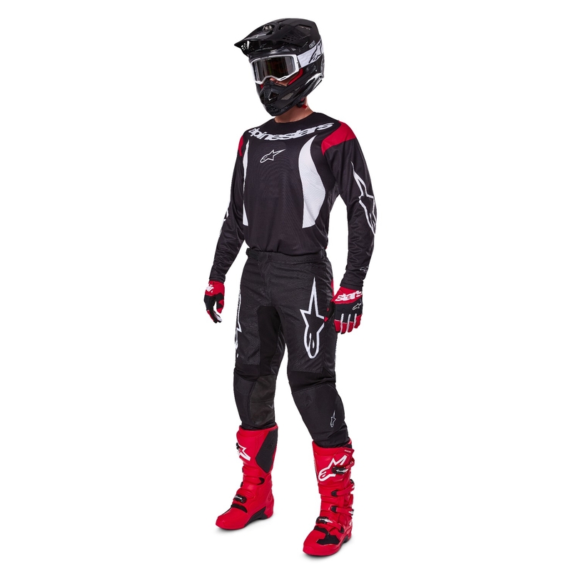 Pantalón Motocross Alpinestars Fluid Haul Blanco y Negro